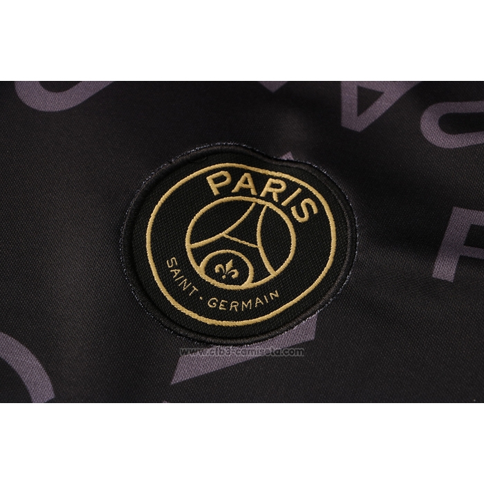 Camiseta de Entrenamiento Paris Saint-Germain Jordan 2021-2022 Negro